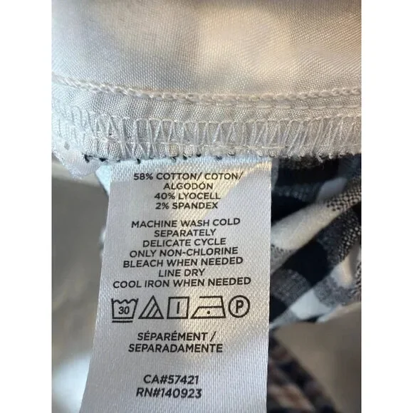 Loft Bottom - Skirt – Black/White Gingham, Size 12 – Excellent Condition - Picture 3 of 3